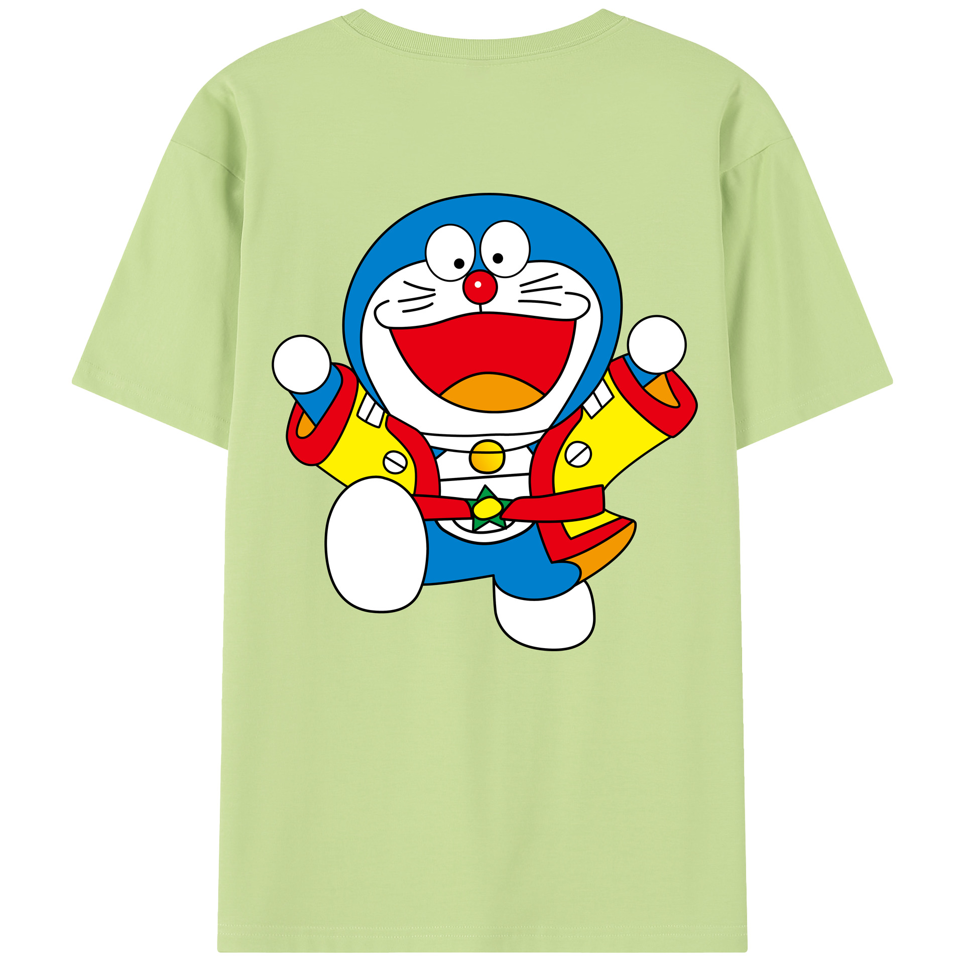 （画像用） ドラえもん Doraemon 綿100％半袖Tシャツ（背面プリント）